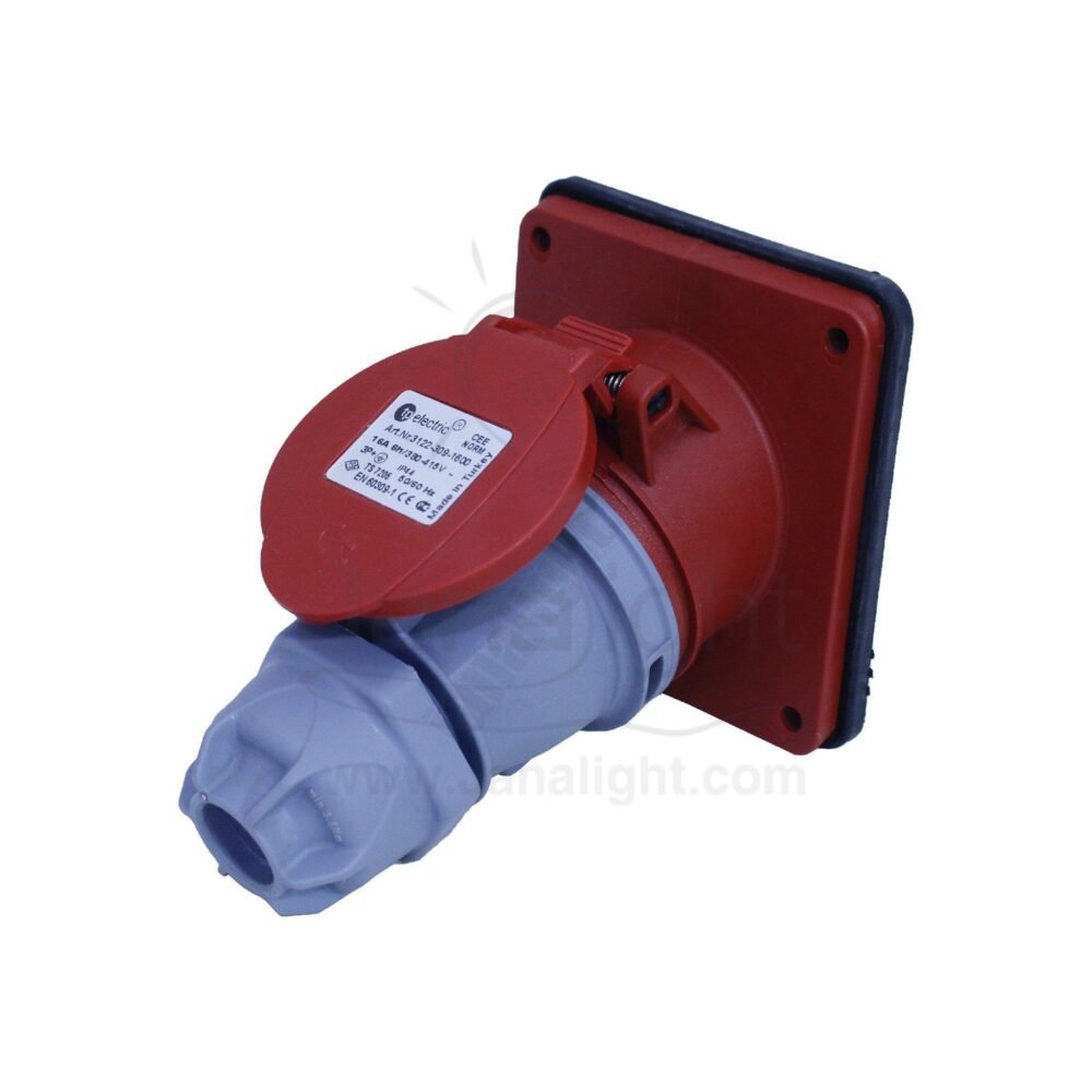 بريزة صاروخ 16 امبير 4 بول داخل تركي Turkish Inside Installation 4P 16A Industrial Connector Plug